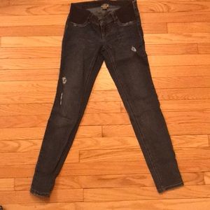 Motherhood Maternity Indigo Blue Skinny Leg Jeans